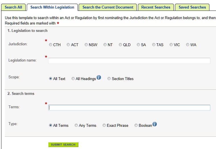 Search Within Legislation